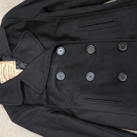 Aeropostale Women's Wool Blend Peacoat, Size XS - Picture 2 of 5
